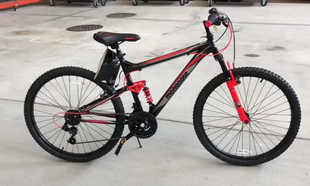 best full suspension mountain bike under $500 Mongoose Status 2.2 stiff
