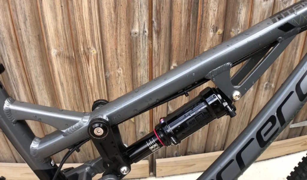 best full suspension mountain bikes under $1000 Carrera Titan X bike rack